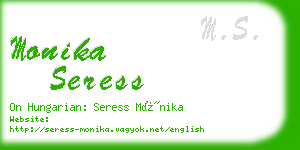 monika seress business card